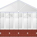 diy gable end with spokes