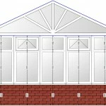 diy gable end with spokes