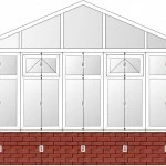 diy gable end with mullions
