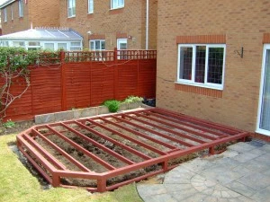 Bolt Durabase joists into position